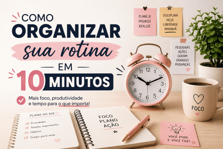 Como organizar sua rotina em 10 minutos (e transformar seu dia)