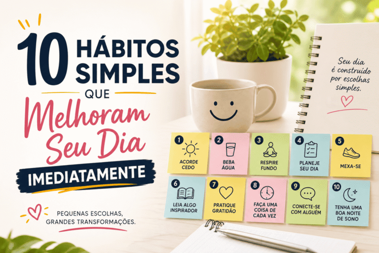 10 Hábitos Simples Que Melhoram Seu Dia Imediatamente